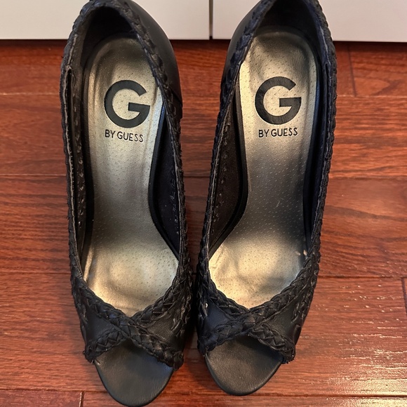 G by Guess Black Woven 6.5 Cera Platform heel - Picture 6 of 10